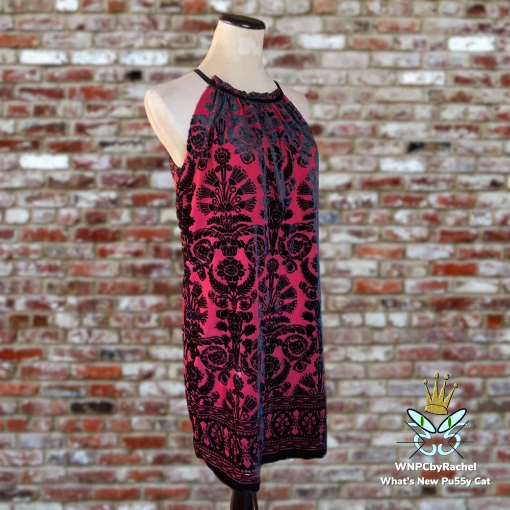Max Studio (Edit) Burnout Velvet Shift Dress, Medium - Picture 3 of 9